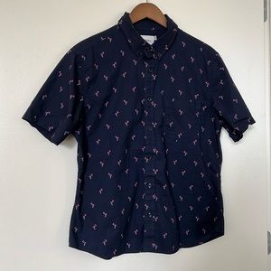 Target Mens Goodfellow & Co. Button Down Shirt Flamingo